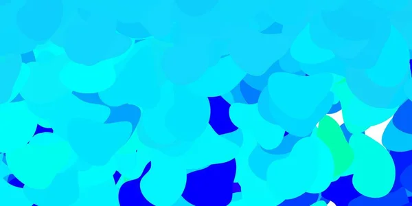 Modèle Vectoriel Bleu Foncé Vert Avec Des Formes Abstraites Illustration — Image vectorielle