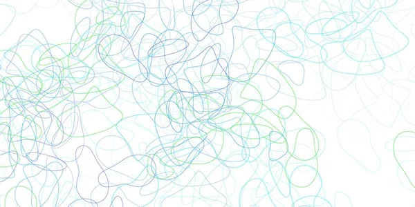 Светло Синий Зеленый Векторный Отскок Хаотичными Поворотами Красочная Иллюстрация Простыми — стоковый вектор
