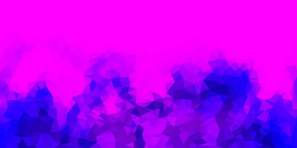 Modèle Mosaïque Triangle Vectoriel Violet Foncé Illustration Colorée Décorative Avec — Image vectorielle