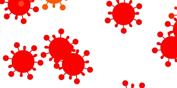 Világos Vörös Vektor Sablon Influenzajelekkel Színes Absztrakt Illusztráció Gradiens Orvosi — Stock Vector