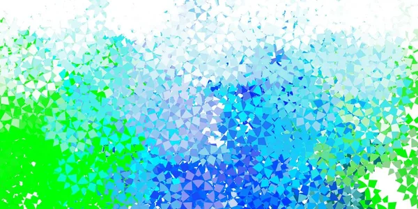 Светло Голубая Векторная Компоновка Линиями Треугольниками Современная Абстрактная Иллюстрация Красочными — стоковый вектор