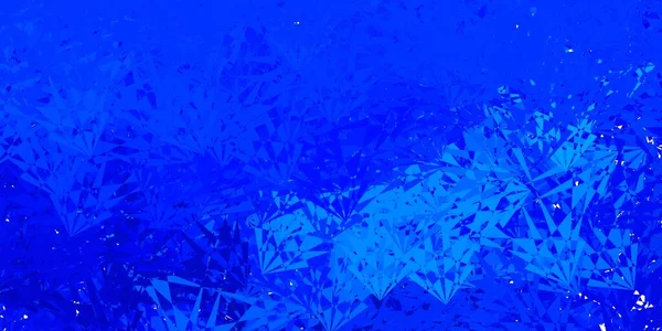 Hellblauer Vektorhintergrund Mit Dreiecken Webmaterialillustration Mit Bunten Abstrakten Dreiecken Muster — Stockvektor