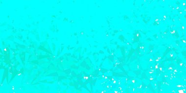 Koyu mavi, çokgen şekilli yeşil vektör deseni. Soyut tarzda, üçgen ve çizgilerle basit bir tasarım. Reklamlarınıza basit bir ekleme..