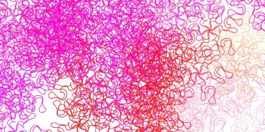 Eğri çizgileri olan koyu kırmızı vektör şablonu. Eğri çizgileri olan renkli çizimler. Reklamınız, posteriniz, afişiniz için en iyi tasarım.