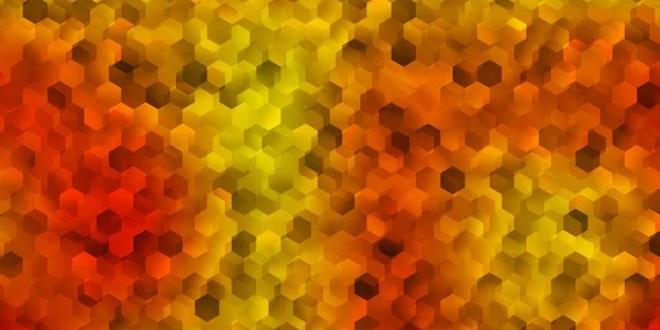 Light Orange Vector Template Hexagonal Style Creative Blur Background Colorful — Stock Vector