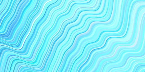 Agencement Vectoriel Bleu Clair Avec Lignes Courbes Une Toute Nouvelle — Image vectorielle
