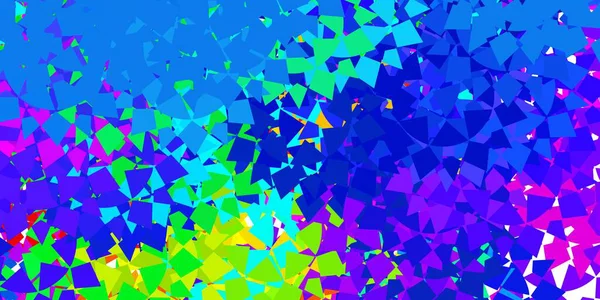 Dark Multicolor Vector Backdrop Triangles Lines Web Material Illustration Colorful — Stock Vector