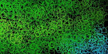 Koyu yeşil, soyut şekilli sarı vektör şablonu. Soyut tarzda renkli şekilli bir illüstrasyon. Web siteniz için basit illüstrasyon.