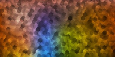 Açık mavi, soyut şekilli sarı vektör şablonu. Basit bir şekilde gradyan olan renkli soyut biçimler. Duvar kağıdı seti için zarif tasarım.