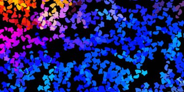 Soyut şekilli koyu renkli vektör deseni. Soyut tarzda renkli şekilli bir illüstrasyon. İşiniz için akıllı tasarım.