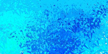 Koyu mavi, üçgen şekilli yeşil vektör şablonu. Üçgen şekilli ve şekilli muhteşem soyut illüstrasyon. Terfi modelleri.