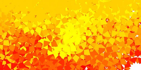 Світло Оранжевий Векторний Фон Трикутниками Лініями Розумна Абстрактна Ілюстрація Формами — стоковий вектор