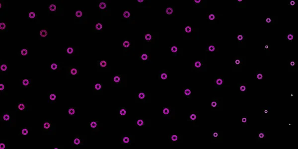 Modèle Vectoriel Rose Foncé Avec Des Éléments Coronavirus Symboles Maladie — Image vectorielle