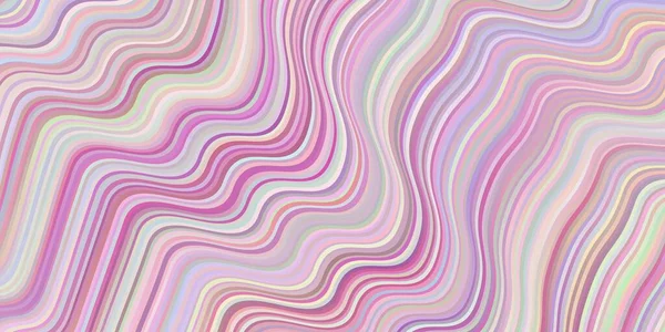 Fond Vectoriel Rose Clair Avec Des Lignes Irisées Illustration Colorée — Image vectorielle