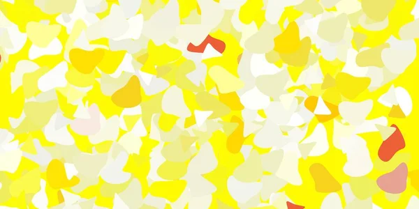 Texture Vectorielle Jaune Clair Avec Des Formes Memphis Design Simple — Image vectorielle