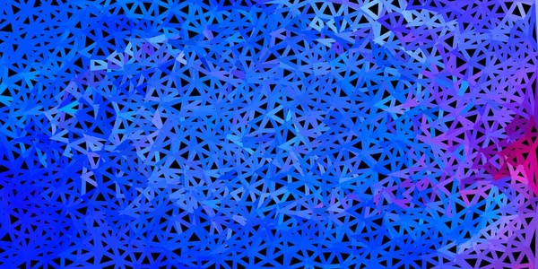 Texture Polygonale Gradient Vectoriel Bleu Clair Rouge Illustration Colorée Décorative — Image vectorielle