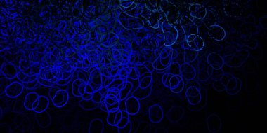 Koyu mavi, Memphis şekilli yeşil vektör dokusu. Soyut tarzda, gradyan formlarda basit tasarım. Reklamlarınız için modern tasarım.