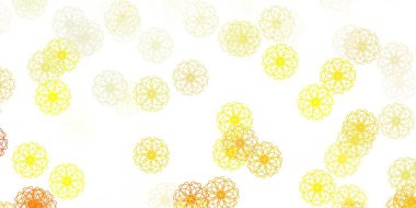 Açık turuncu vektör çiçekli doğal fon. Origami tarzı çiçeklerle soyut illüstrasyon. Kadınlar için gündüz terfisi.