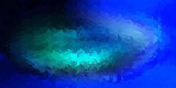 Σχεδιασμός Πολυγώνου Ανοιχτού Μπλε Διανύσματος Αφηρημένη Απεικόνιση Κομψά Τρίγωνα Βαθμίδωσης — Διανυσματικό Αρχείο