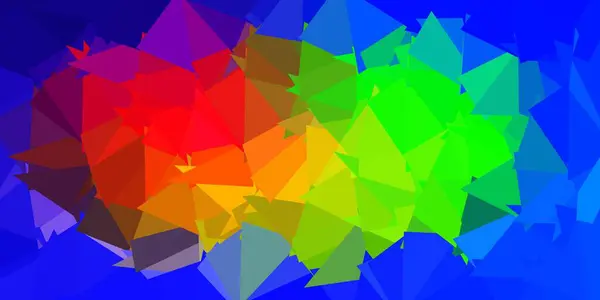 Светлый Многоцветный Векторный Многоугольный Узор Абстрактная Иллюстрация Элегантными Градиентными Треугольниками — стоковый вектор