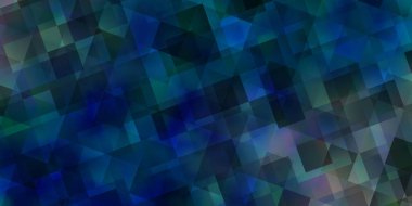 Açık mavi vektör arkaplanı, çizgiler, üçgenler. Doğa tarzında üçgenleri olan güzel bir çizim. Duvar kağıtları için şablon.