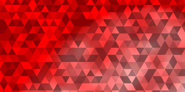 ライトレッドベクトルの背景に線 三角形 カラフルな三角形のセットでイラスト ウェブサイトのパターン — ストックベクタ