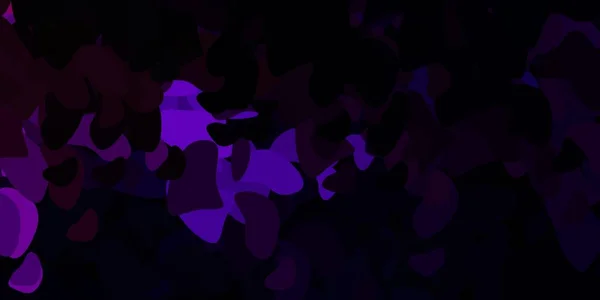 Motif Vectoriel Violet Foncé Rose Avec Des Formes Abstraites Design — Image vectorielle