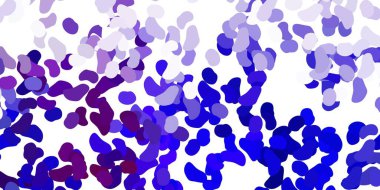 Açık mavi, soyut şekilli kırmızı vektör deseni. Basit bir şekilde gradyan olan renkli soyut biçimler. Web siteniz için basit illüstrasyon.