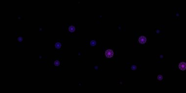 Koyu mor, soyut şekilli pembe vektör deseni. Basit bir şekilde gradyan olan renkli soyut biçimler. Reklamlarınız için modern tasarım.