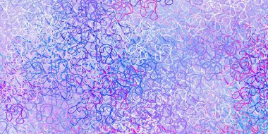 Açık mavi, bükülmüş çizgileri olan sarı vektör arkaplan. Eğimli renkli geometrik örnekler var. İş tanıtımınız için tasarım.