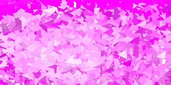 Luz Púrpura Vector Rosa Fondo Triángulo Abstracto Ilustración Decorativa Colorida — Vector de stock