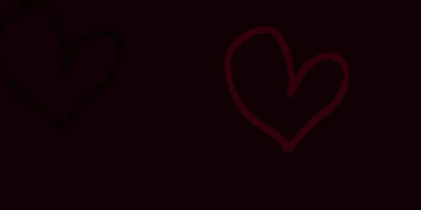 Світло Рожева Векторна Текстура Прекрасними Серцями Розмитий Декоративний Дизайн Стилі — стоковий вектор