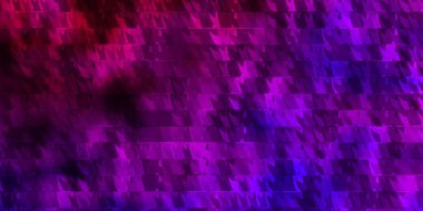 Çizgileri ve üçgenleri olan açık mor vektör düzeni. Basit bir şekilde üçgenli renkli bir çizim. Posterler ve afişler için en iyi tasarım.