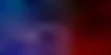 Açık mavi, kırmızı vektör bulanık çizim. Bulanık gradyan ile soyut renkli çizim. Çok amaçlı uygulama tasarımı.