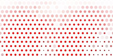 Disklerle açık kırmızı vektör dokusu. Basit gradyan arkaplandaki soyut renkli diskler. Broşürler, broşürler için desen.