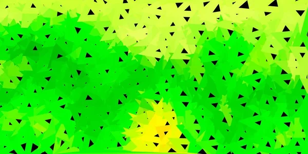 Темно Зелене Жовте Векторне Градієнтне Компонування Багатокутника Абстрактна Ілюстрація Елегантними — стоковий вектор