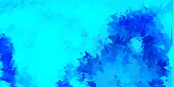Světle Modré Vektorové Trojúhelníkové Mozaiky Pozadí Mozaika Barevné Ilustrace Pojetím — Stockový vektor