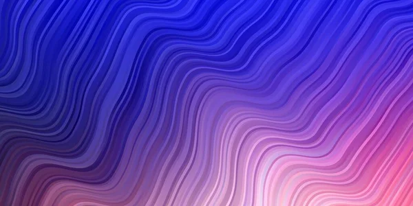 Bleu Clair Fond Vectoriel Rouge Avec Des Courbes Échantillon Lumineux — Image vectorielle