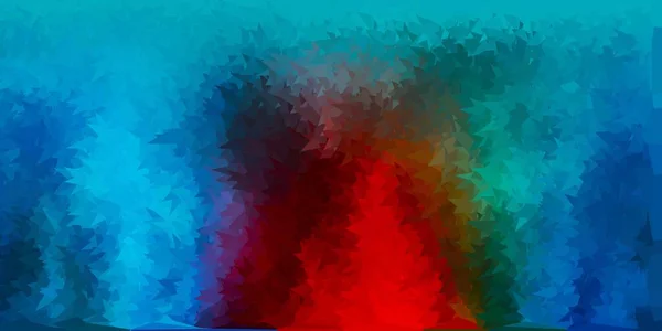 Синий Красный Вектор Текстура Многоугольника Декоративная Красочная Иллюстрация Абстрактными Треугольниками — стоковый вектор