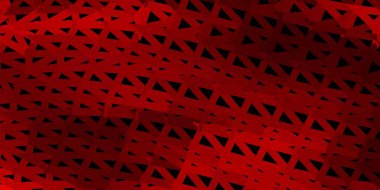 Koyu turuncu vektör geometrik çokgen tasarımı. Kırık camlar ve üçgenler. Web uygulamalarınız için duvar kağıdı.