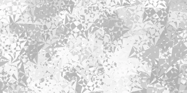 Світло Сірий Векторний Візерунок Багатокутними Формами Чудова Абстрактна Ілюстрація Трикутними — стоковий вектор