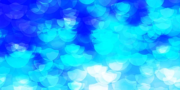 Modèle Vectoriel Bleu Clair Avec Cercles Illustration Abstraite Scintillante Avec — Image vectorielle