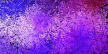 Noktalı koyu mor vektör arkaplanı. Renkli çember şekilli modern soyut illüstrasyon. Bir marka kitabı için yeni şablon.