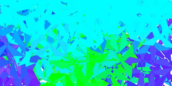 Светлый Многоцветный Вектор Абстрактный Треугольный Фон Умная Иллюстрация Фасетном Стиле — стоковый вектор