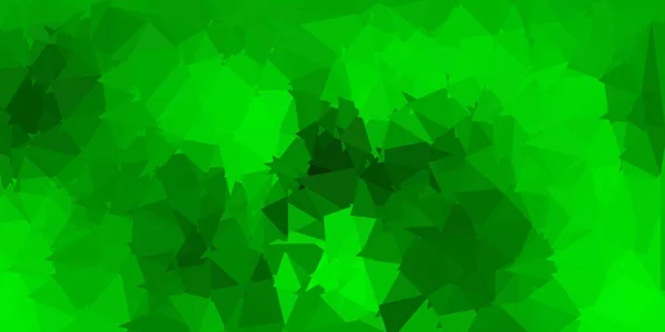 Světle Zelená Žlutý Vektor Abstraktní Trojúhelník Pozadí Dekorativní Barevné Ilustrace — Stockový vektor