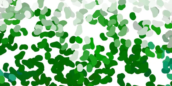 Plantilla Vectorial Verde Claro Con Formas Abstractas Ilustración Abstracta Moderna — Vector de stock