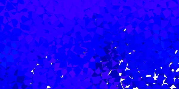 Dunkelblauer Vektorhintergrund Mit Dreiecken Linien Dreiecksformen Mit Farbenfrohem Verlauf Abstrakten — Stockvektor