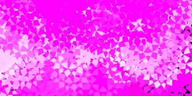 Üçgen şekilli açık pembe vektör şablonu. Üçgen şekilli ve şekilli muhteşem soyut illüstrasyon. Duvar kağıtlarınız için tasarım.