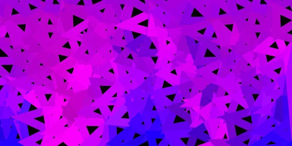 Donkerpaarse Vector Gradiënt Polygon Ontwerp Mozaïek Kleurrijke Illustratie Met Driehoek — Stockvector