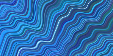 Eğri çizgileri olan hafif BLUE vektör dokusu. Değişken çizgileri olan renkli geometrik örnek. Tasarımınız için tamamen yeni bir şablon.